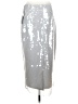 1.State 100% Polyester Metallic Silver Formal Skirt Size S - photo 2