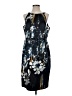 Tahari Print Blue Cocktail Dress Size 0 - photo 1