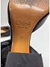 Chloé Color Block Black Leather Block Heel Sandals Size EU 37 - photo 4