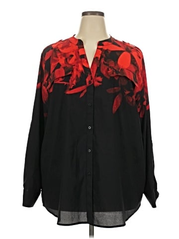 Calvin Klein Long Sleeve Blouse (view 1)