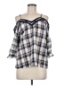 Hayden 100% Polyester Blue 3/4 Sleeve Blouse Size M - photo 1