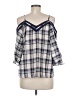 Hayden 100% Polyester Blue 3/4 Sleeve Blouse Size M - photo 2