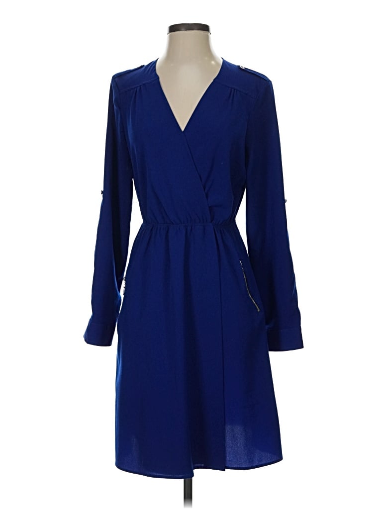 Pre-owned Kut From The Kloth Casual Dress In Blue