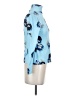 St. John Blue 3/4 Sleeve Blouse Size XS - photo 4