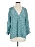 Joie 100% Silk Teal 3/4 Sleeve Silk Top Size S - photo 1