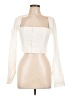 fleur du mal Ivory Long Sleeve Blouse Size L - photo 1