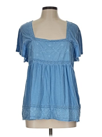 Lucky Brand Short Sleeve Blouse (view 1)