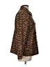 Erin London 100% Polyester Animal Print Brown Coat Size L - photo 4
