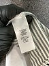 T Tahari Stripes Gray Long Sleeve Blouse Size L - photo 8