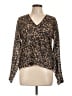 Max Mara Animal Print Brown Long Sleeve T-Shirt Size 10 - photo 1