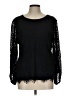 Worthington Black Long Sleeve Blouse Size L - photo 1
