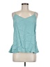 Amour Vert 100% Cupro Teal Sleeveless Blouse Size M - photo 1