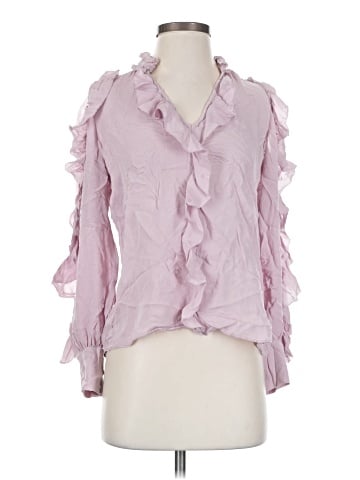 Parker 3/4 Sleeve Silk Top (view 1)