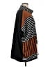 MING WANG Stripes Brown Poncho Size 1X - photo 4