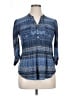 Cocomo Blue 3/4 Sleeve Button-Down Shirt Size XL (estimated) - photo 1