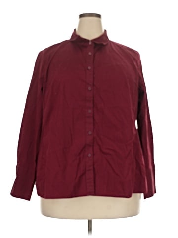 Lane Bryant 3/4 Sleeve Button-Down Shirt (view 1)