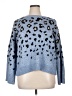Nine West Animal Print Blue Pullover Sweater Size XL Petite - photo 1
