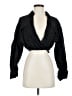 A.L.C. 100% Cotton Black Long Sleeve Blouse Size 4 - photo 1