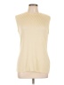 Jaeger 100% Viscose Ivory Sleeveless Blouse Size L - photo 1