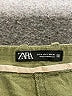Zara Solid Green Khaki Shorts Size S - photo 3