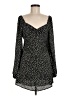 Missguided Polka Dots Black Casual Dress Size 4 - photo 1