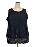 Catherines Black Sleeveless Blouse Size 20 Petite - photo 1