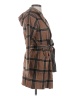 Tahari Plaid Brown Coat Size XS - photo 4