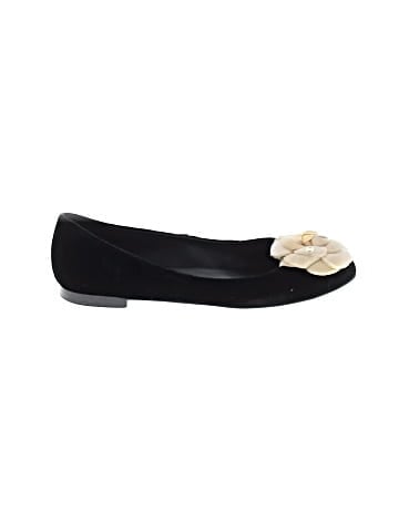 Chanel Velvet Camellia Ballerina Flats (view 1)