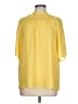 Ann Taylor 100% Polyester Yellow 3/4 Sleeve Blouse Size L (tall) - photo 1