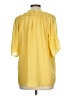 Ann Taylor 100% Polyester Yellow 3/4 Sleeve Blouse Size L (tall) - photo 2