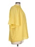 Ann Taylor 100% Polyester Yellow 3/4 Sleeve Blouse Size L (tall) - photo 4