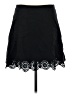 Ann Taylor LOFT Solid Black Casual Skirt Size 8 Petite - photo 1