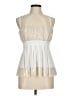 Cache 100% Polyester Ivory Sleeveless Blouse Size 6 - photo 1