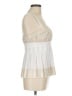 Cache 100% Polyester Ivory Sleeveless Blouse Size 6 - photo 4