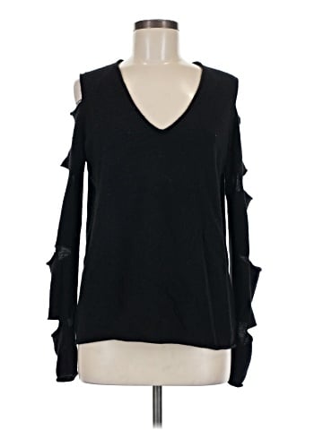 Aqua Cashmere Pullover Sweater (view 1)