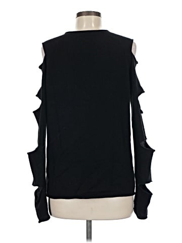 Aqua Cashmere Pullover Sweater (view 2)