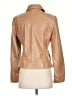 Ann Taylor 100% Leather Tan Leather Jacket Size S - photo 2