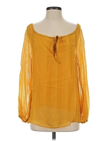 Tory Burch Long Sleeve Silk Top (view 1)