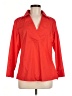 Travelsmith Red 3/4 Sleeve Button-Down Shirt Size M - photo 1