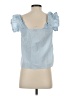 Reset 100% Rayon Blue Sleeveless Blouse Size S - photo 2