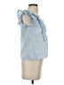 Reset 100% Rayon Blue Sleeveless Blouse Size S - photo 4