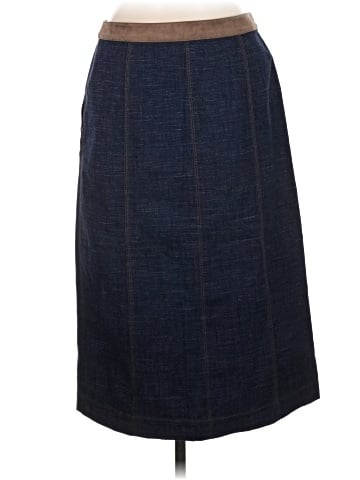 Lafayette 148 New York Denim Skirt (view 2)