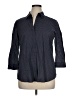 The Limited Polka Dots Blue 3/4 Sleeve Button-Down Shirt Size XL - photo 1