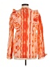 samant chauhan Orange Long Sleeve Blouse Size M - photo 2
