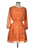 Ever After 100% Polyester Orange Cocktail Dress Size L - photo 1