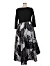 R&M Richards Graphic Black Cocktail Dress Size 14W - photo 2