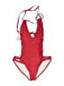 Unbranded Solid Red One Piece Swimsuit Size L - photo 1