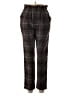 Lush 100% Polyester Plaid Brown Casual Pants Size M - photo 1