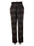Lush 100% Polyester Plaid Brown Casual Pants Size M - photo 2