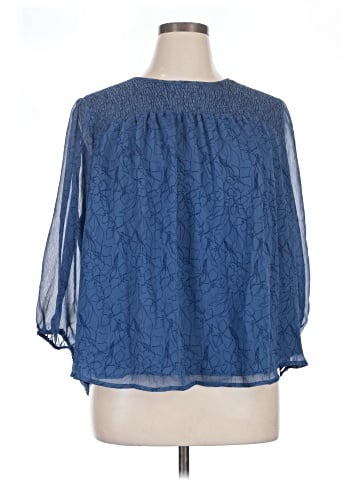 Evri 3/4 Sleeve Blouse (view 1)